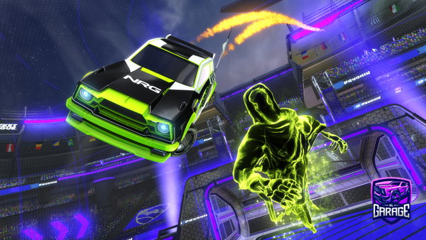 A Rocket League car design from Oajosokb