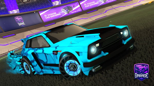 A Rocket League car design from stova