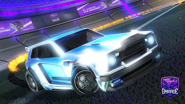 A Rocket League car design from FlashRun77
