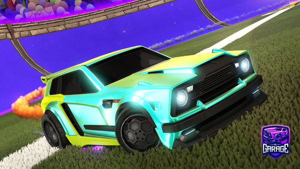 A Rocket League car design from PotatoJDKingBoi