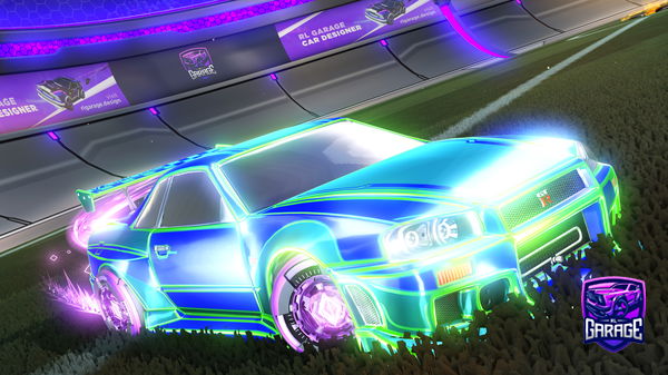 A Rocket League car design from Chryfoxgg