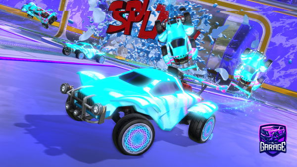 A Rocket League car design from Wwasteel_