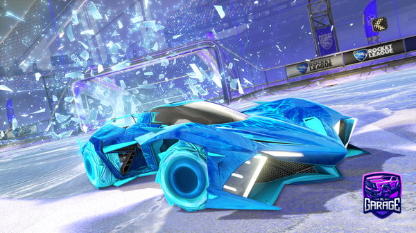 A Rocket League car design from ShadowFox001