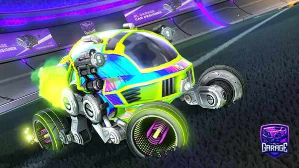 A Rocket League car design from Wyotron