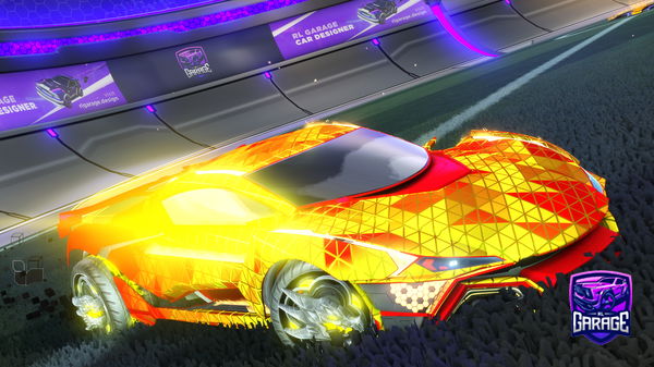 A Rocket League car design from _Jagged_