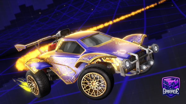 A Rocket League car design from Fluffydog44