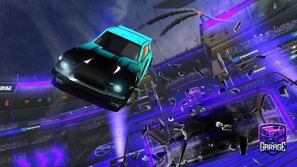 A Rocket League car design from PowerfulFlea441