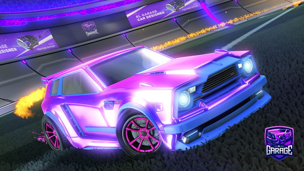 A Rocket League car design from behind_you3112