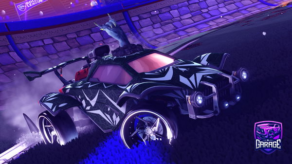 A Rocket League car design from -Mouni-