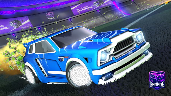 A Rocket League car design from pandamagic