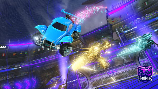 A Rocket League car design from Dababy_on_pc