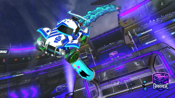 A Rocket League car design from roryscott24