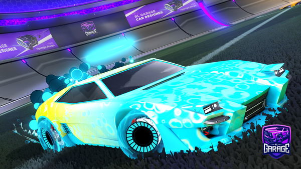 A Rocket League car design from Luviito2