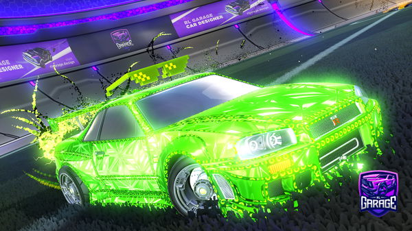 A Rocket League car design from NissanSkyline10