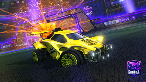 A Rocket League car design from Yeyeeeeeee