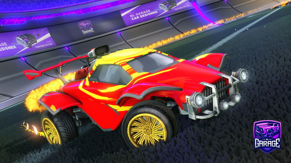 A Rocket League car design from Watterfox