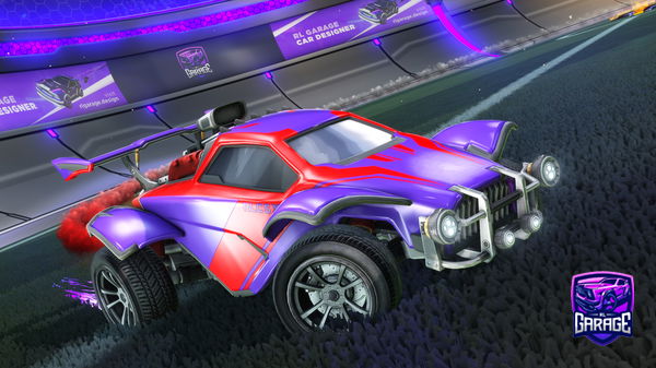 A Rocket League car design from oemblack