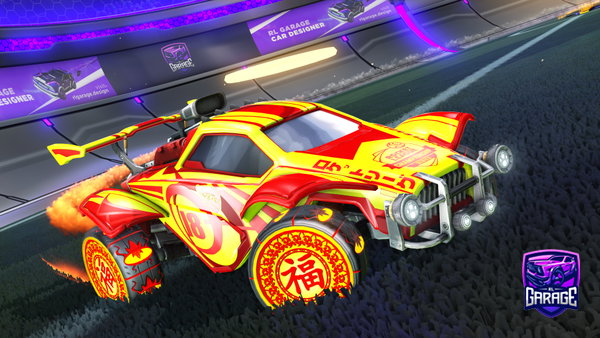 A Rocket League car design from Raprukainen