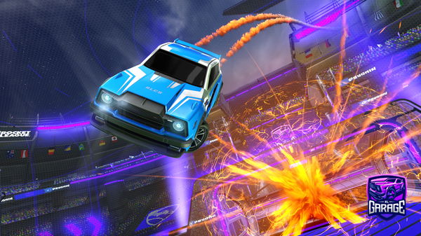 A Rocket League car design from KodeKing1828