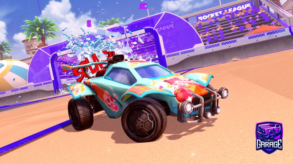A Rocket League car design from Vpolox99