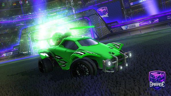 A Rocket League car design from before