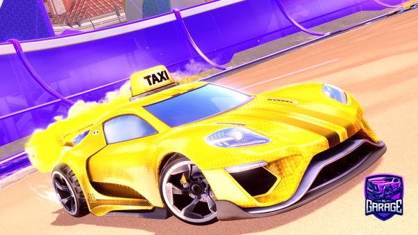 A Rocket League car design from HatariCine