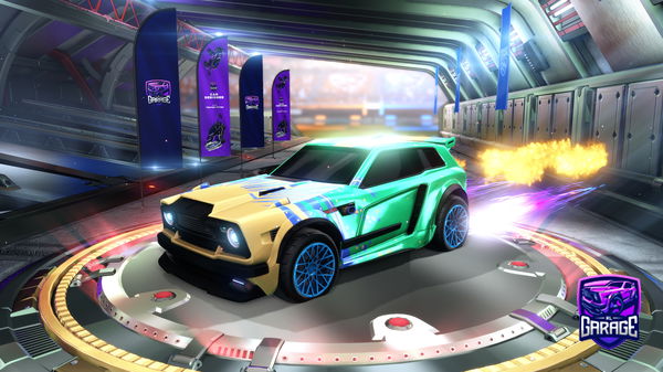 A Rocket League car design from Lewis14T_