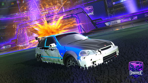 A Rocket League car design from reltiuqfloda