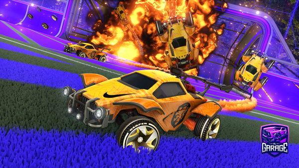 A Rocket League car design from Yupsie08