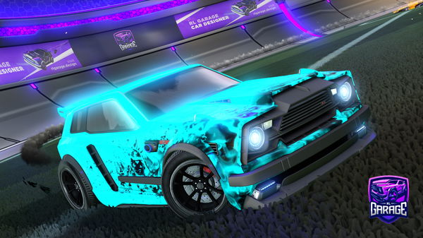 A Rocket League car design from Q1xxdc