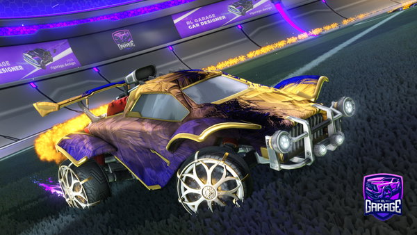A Rocket League car design from D64s