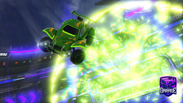 A Rocket League car design from Wiskie13