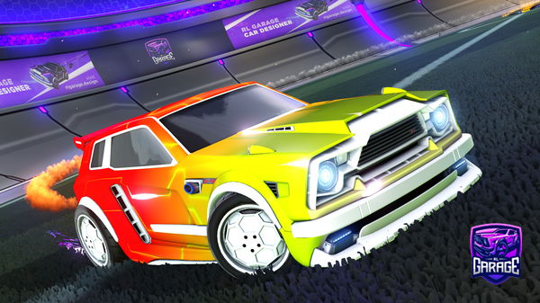 A Rocket League car design from fysion_yt