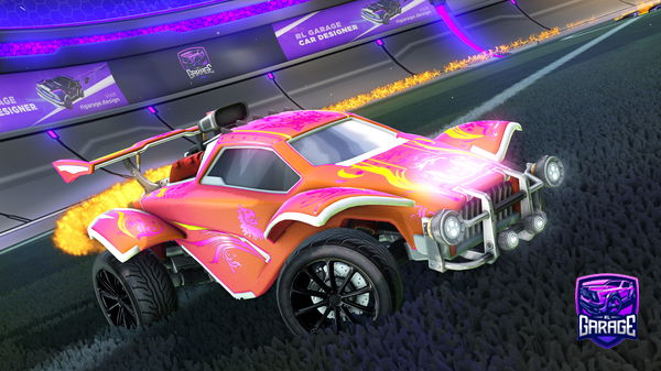 A Rocket League car design from ROSEbam