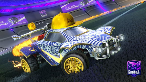 A Rocket League car design from zenix_fire74