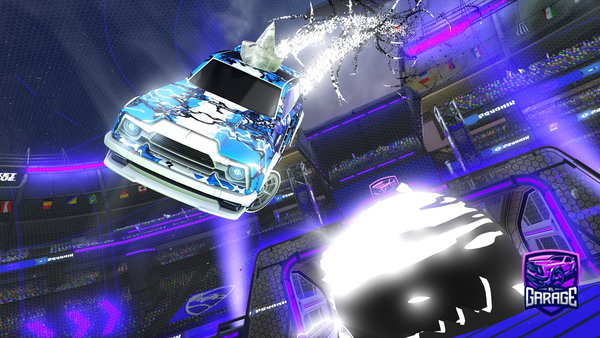 A Rocket League car design from FEDEX-VIBES