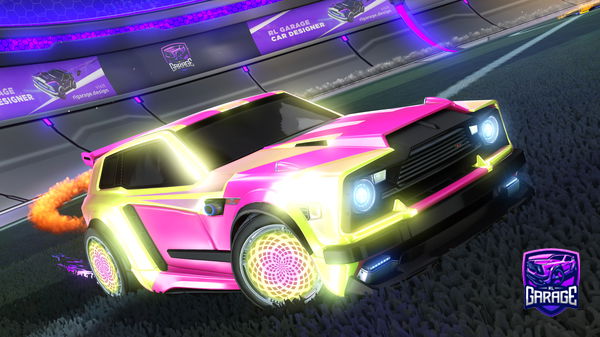 A Rocket League car design from papichulo127