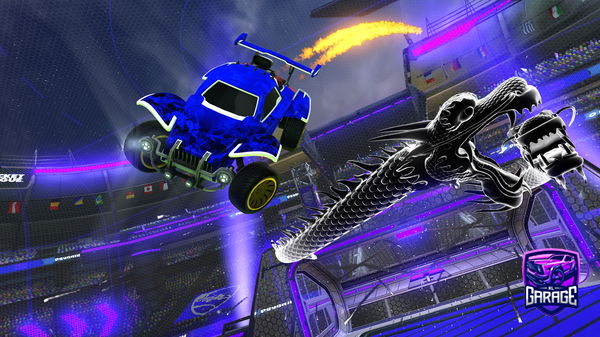 A Rocket League car design from Lucio-flash-997