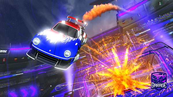 A Rocket League car design from Zombzz