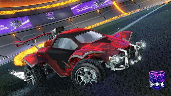 A Rocket League car design from Road_to_black_standard