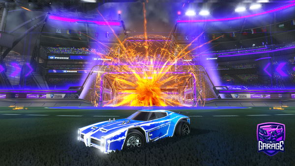 A Rocket League car design from Dragondino13