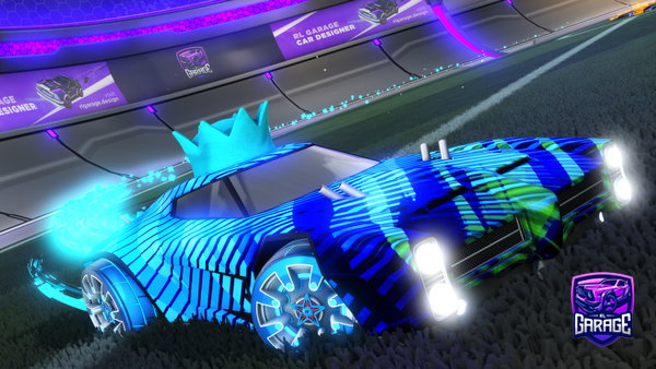 A Rocket League car design from Lolhub
