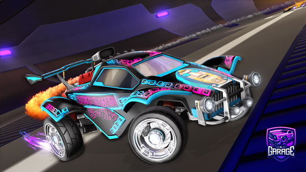 A Rocket League car design from wubbaduckz