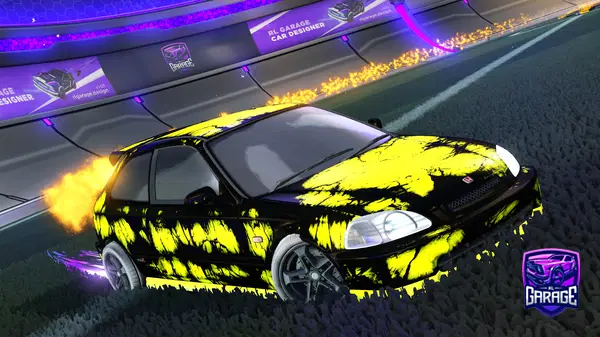 A Rocket League car design from Fifoludek