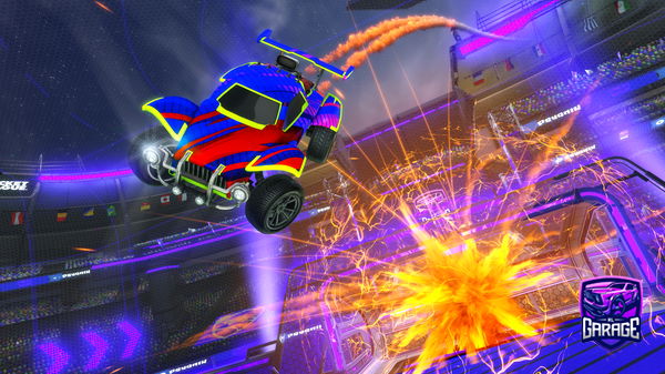 A Rocket League car design from Longhommejnr