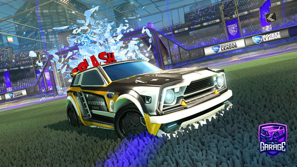 A Rocket League car design from futlfc