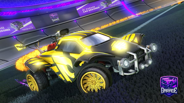 A Rocket League car design from skykyd