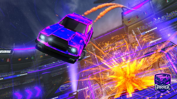 A Rocket League car design from Longhommejnr