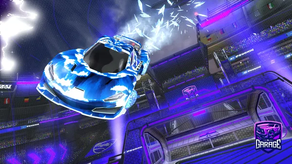 A Rocket League car design from Kirb8