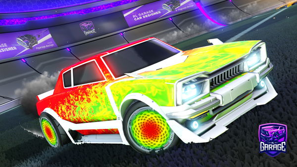 A Rocket League car design from NoodlezOG